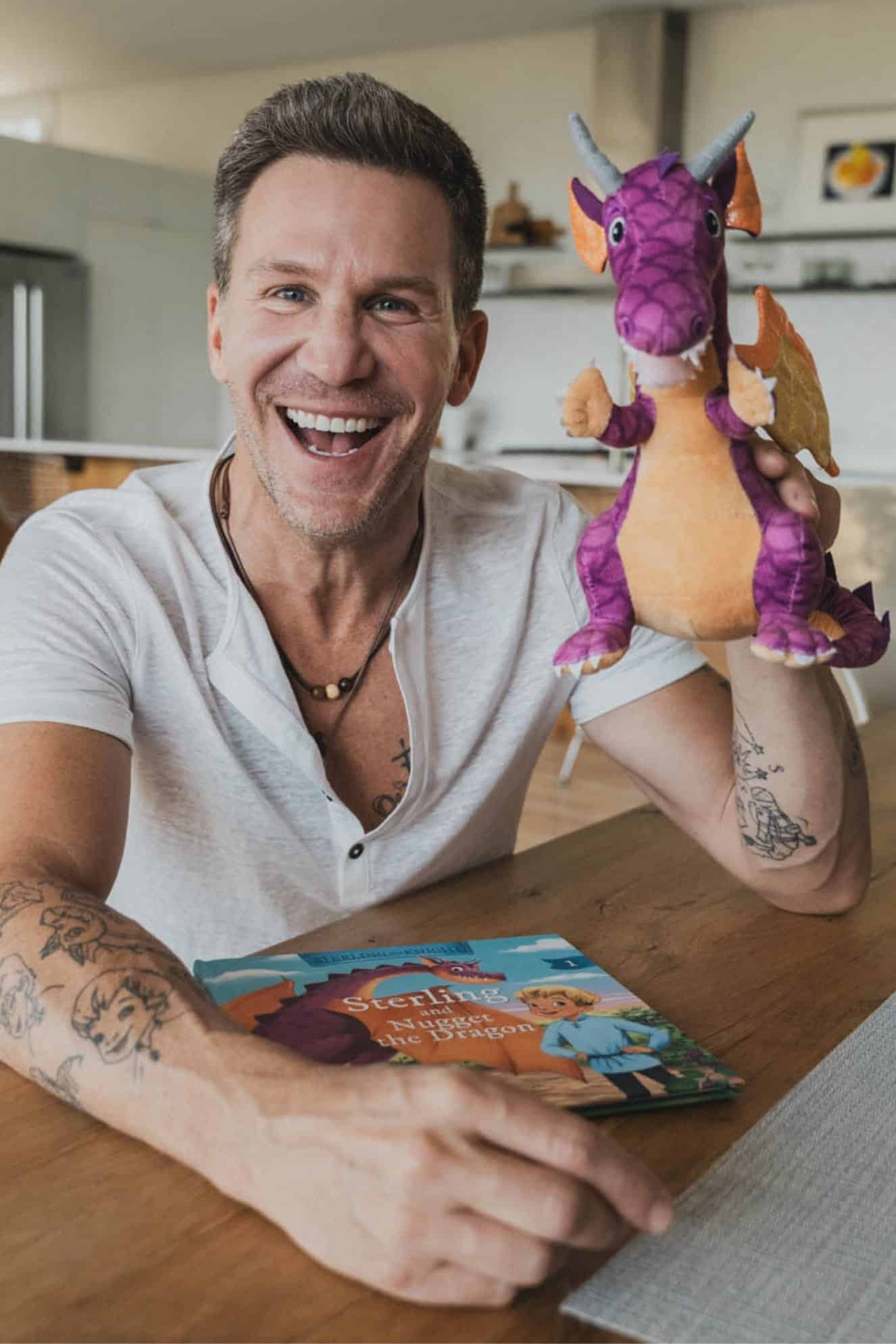 Judd Shaw with puppet